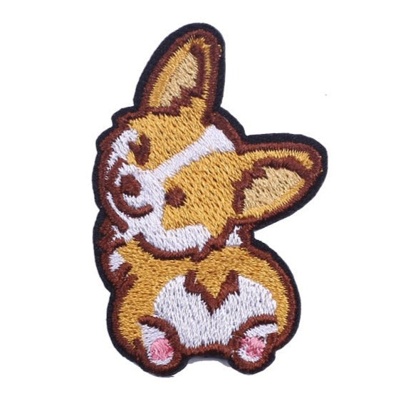 Dog 'Corgi | Winking 2.0' Embroidered Patch