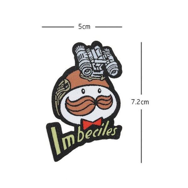 Military Tactical 'Imbeciles | Headgear' Embroidered Velcro Patch