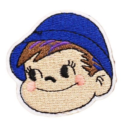 Cute 'Poko-Chan | Face' Embroidered Patch