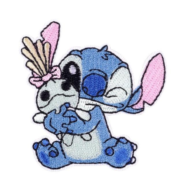 Lilo & Stitch 'Stitch Hugging Scrump' Embroidered Patch