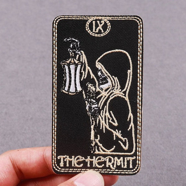 Skull 'The Hermit IX' Embroidered Patch