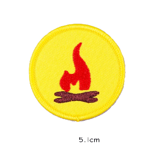 Boy Scout Badge 'Bonfire' Embroidered Patch