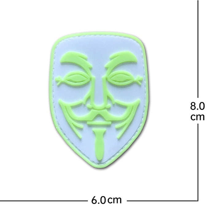 V For Vendetta 'Guy Fawkes Mask | 3.0' PVC Rubber Velcro Patch