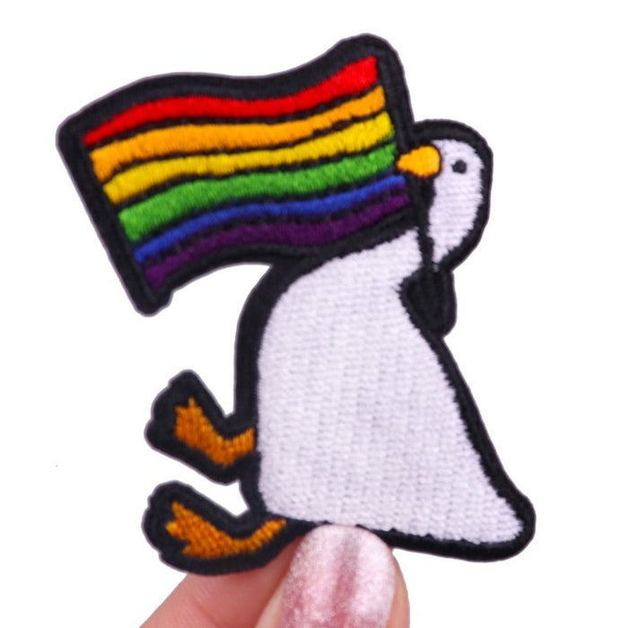Goose 'LGBT Pride Flag' Embroidered Patch