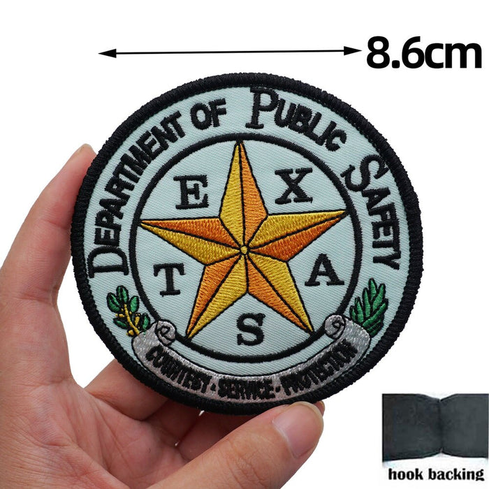 Emblem 'Texas Department of Public Safety' Embroidered Velcro Patch