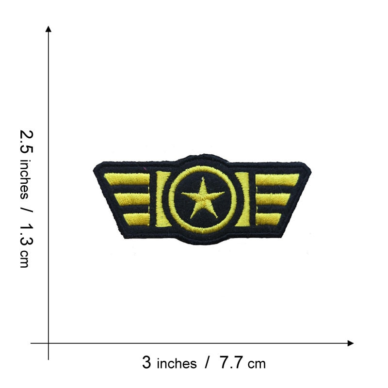 Captain America 'Star Wings Logo' Embroidered Patch