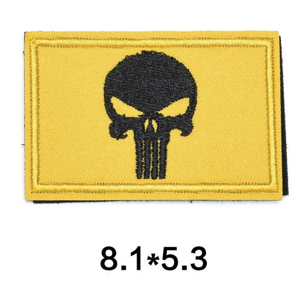 The Punisher 'Skull Logo' Embroidered Velcro Patch