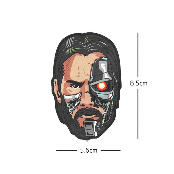 John Wick x T-800 Terminator Embroidered Velcro Patch