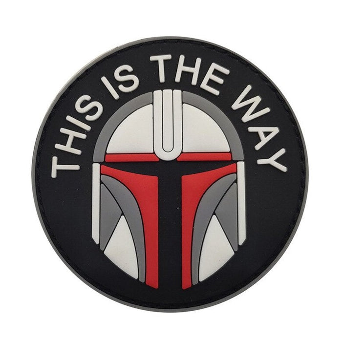 Star Wars 'This Is The Way | Mandalorian Helmet | 2.0' PVC Rubber Velcro Patch