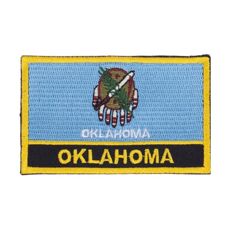Oklahoma Flag Embroidered Patch