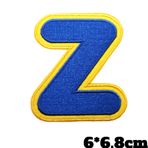 Big Letter Z 'Yellow and Blue' Embroidered Patch