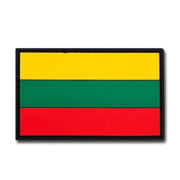 Lithuania Flag PVC Rubber Velcro Patch