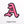 Load image into Gallery viewer, Gothic Font &#39;Letter A | Pink&#39; Embroidered Patch
