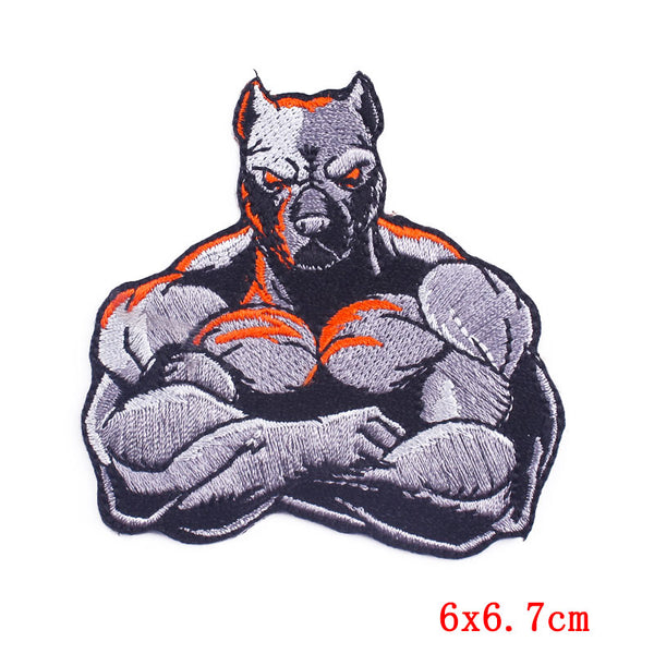 Pit Bull 'Crossed Arms | Broad Shoulders' Embroidered Patch