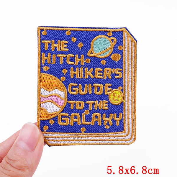 Books 'The Hitch Hiker's Guide To The Galaxy' Embroidered Patch