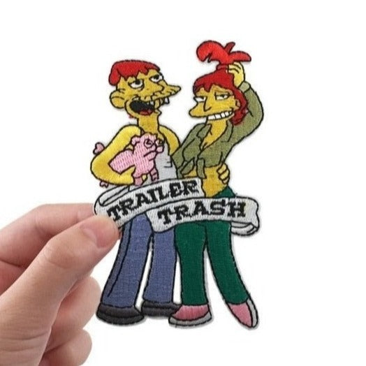 The Simpsons 'Cletus and Brandine | Trailer Trash' Embroidered Patch