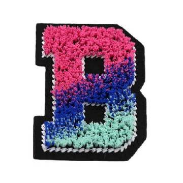Tricolor 'Letter B' Embroidered Patch