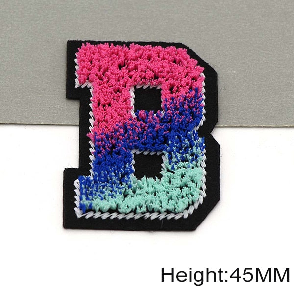 Tricolor 'Letter B' Embroidered Patch