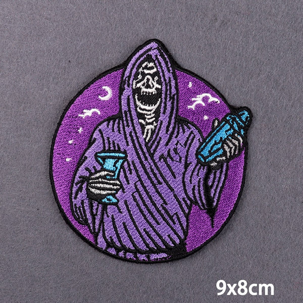 Grim Reaper 'Bartender' Embroidered Patch