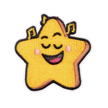 Cute Star 'Singing' Embroidered Patch