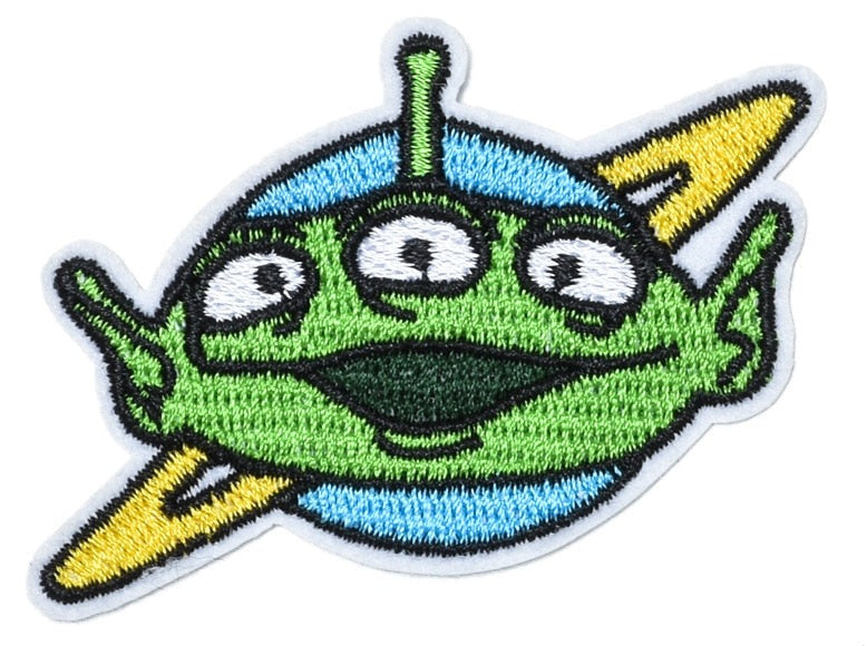 Toy Story 'Three Eyed Alien Head | Ringed Planet' Embroidered Patch