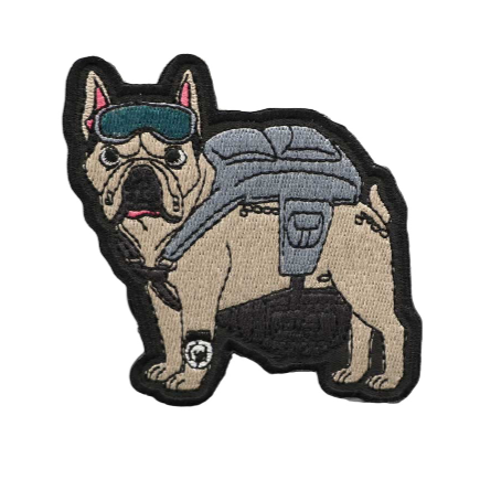 French Bulldog 'Tactical Dog | Guarding' Embroidered Patch