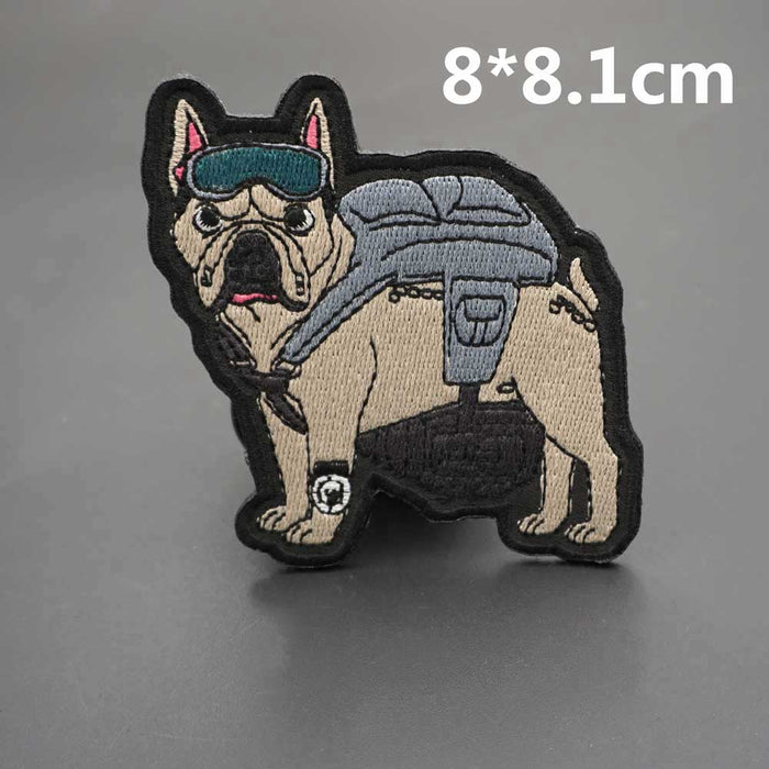 French Bulldog 'Tactical Dog | Guarding' Embroidered Patch