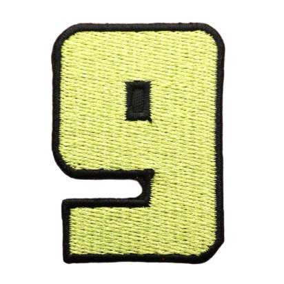 Cool 'Number Nine' Embroidered Patch