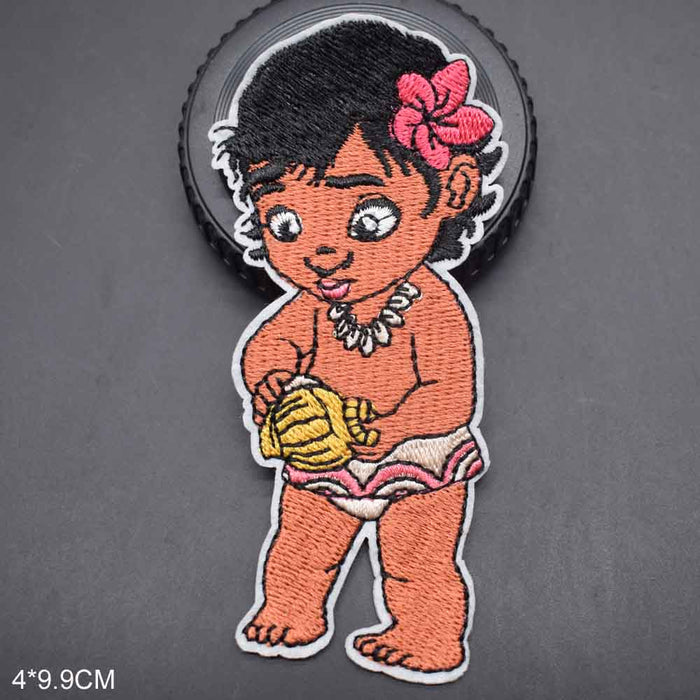 Moana 'Toddler Moana | Holding Shell' Embroidered Patch