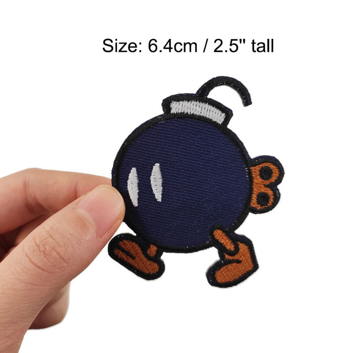 Super Mario Bros. 'Bob-omb | Mechanical Bomb' Embroidered Velcro Patch