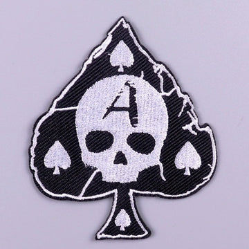 Skull 'Ace of Spades' Embroidered Patch