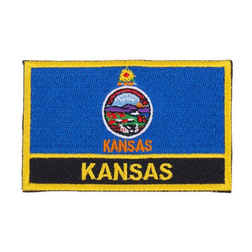 Kansas Flag Embroidered Patch