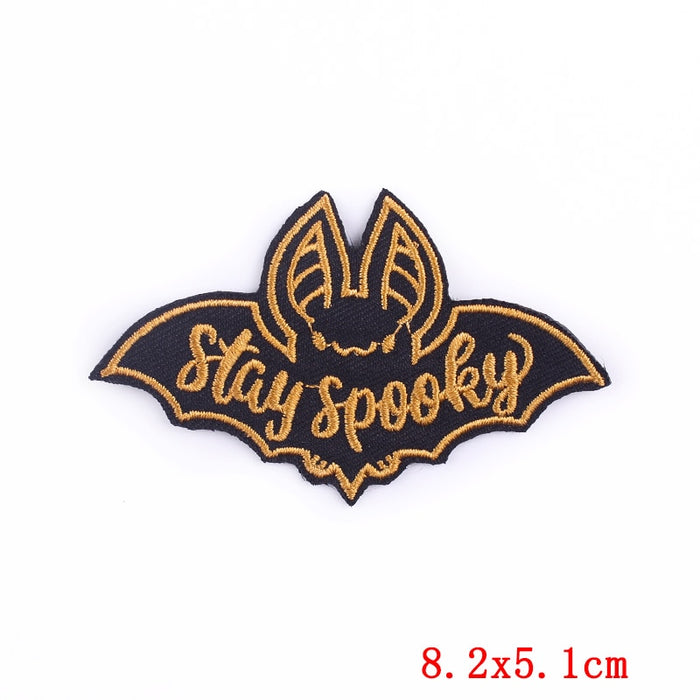 Halloween 'Bat | Stay Spooky' Embroidered Patch
