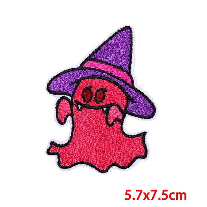 Halloween 'Vampire Ghost | Hat' Embroidered Patch