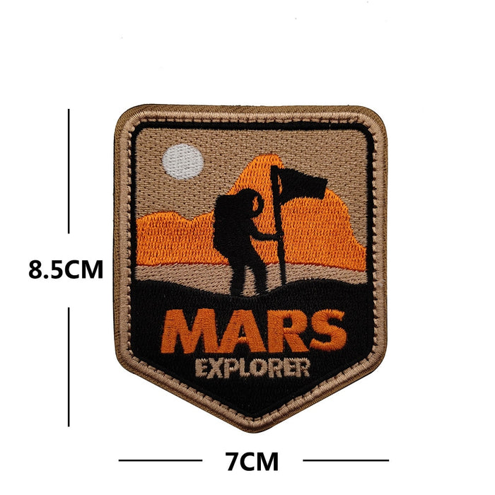 Space 'Mars Explorer' Embroidered Velcro Patch