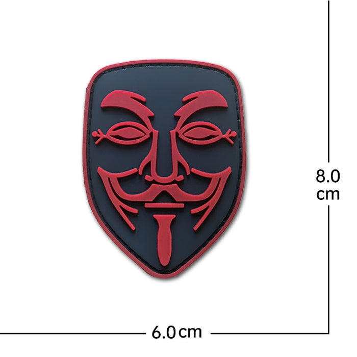 V For Vendetta 'Guy Fawkes Mask | 2.0' PVC Rubber Velcro Patch
