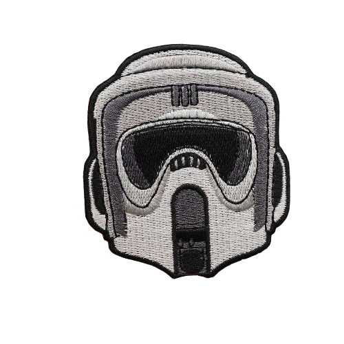 Star Wars 'Scout Trooper Helmet' Embroidered Velcro Patch