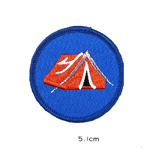 Boy Scout Badge 'Camping' Embroidered Patch