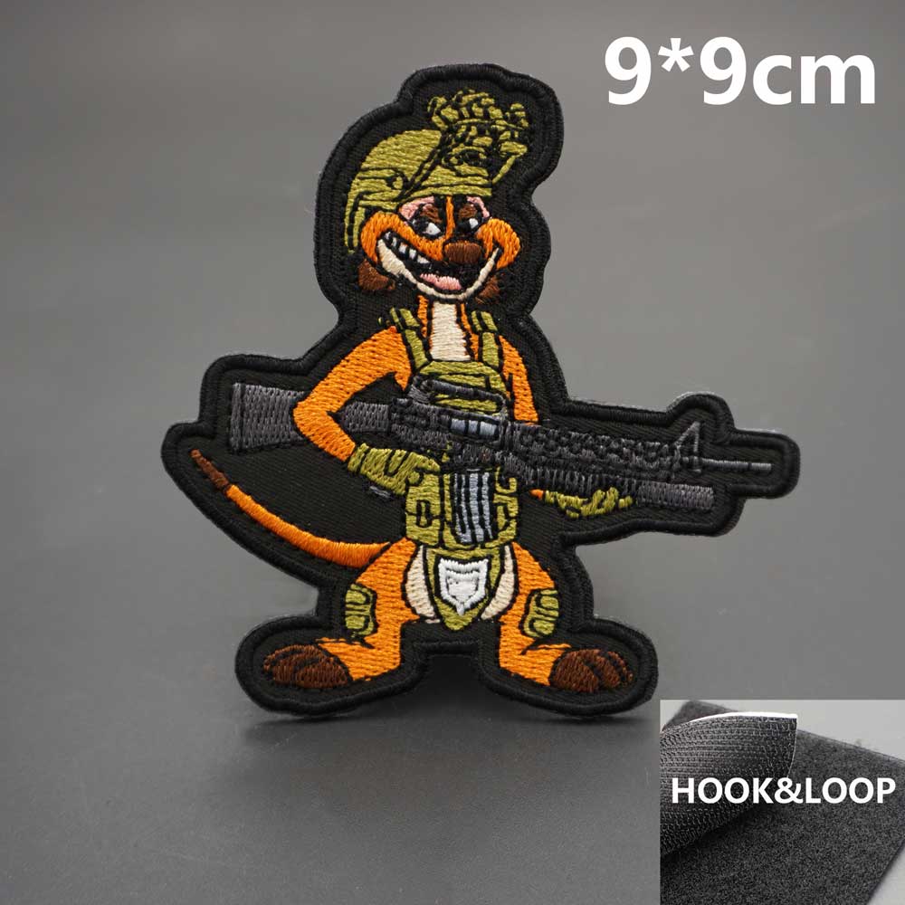 The Lion King 'Tactical Timon | Wisecracking' Embroidered Velcro Patch