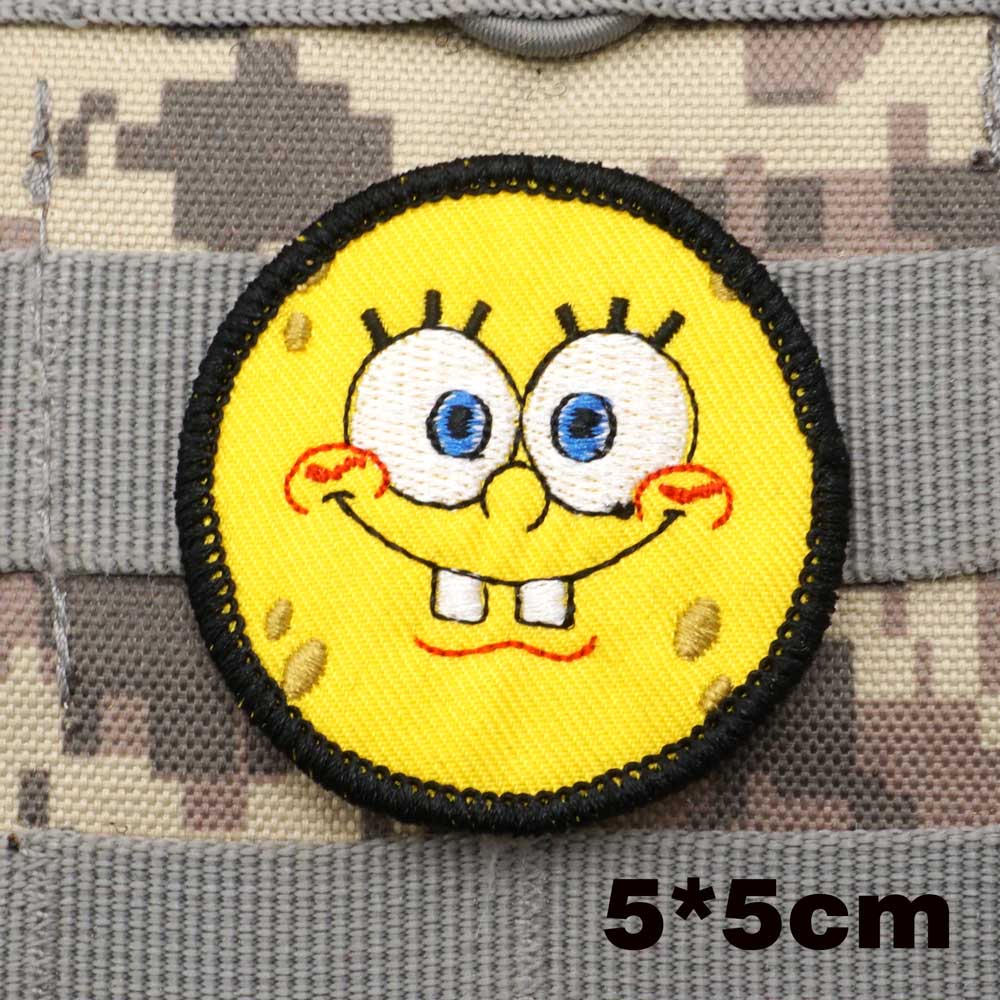 SpongeBob 'Round Face' Embroidered Velcro Patch