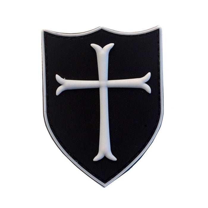 Cool 'Crusader Shield | 1.0' PVC Rubber Velcro Patch