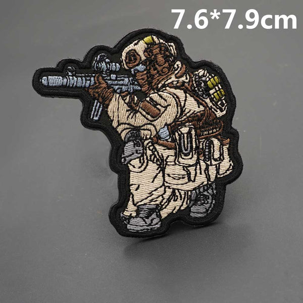 Military Tactical 'Pointing Gun' Embroidered Patch