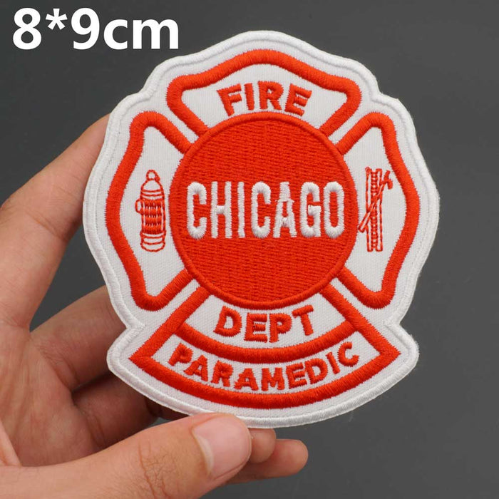 Emblem 'Chicago Fire Dept. Paramedic' Embroidered Patch