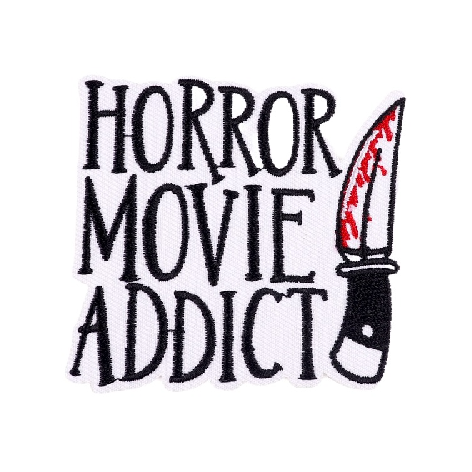 Horror Movie Addict 'Bloody Knife' Embroidered Patch