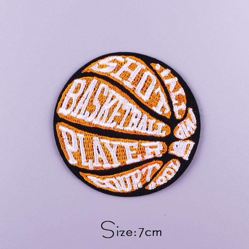 Ball 'All Shot Basketball Player Court' Embroidered Patch