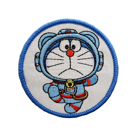 Doraemon 'Astronaut Suit | Round' Embroidered Velcro Patch
