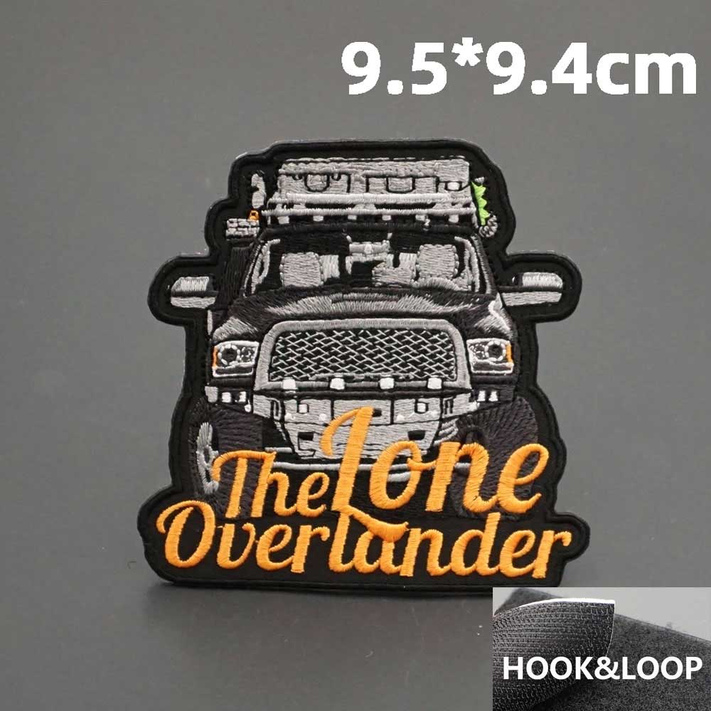 The Lone Overlander 'Front View' Embroidered Velcro Patch