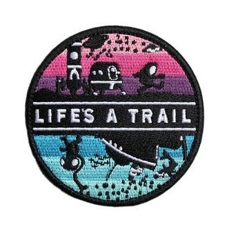 Travel 'Life's A Trail | Space' Embroidered Velcro Patch