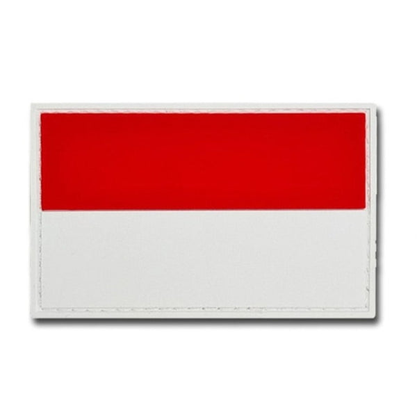 Indonesia Flag PVC Rubber Velcro Patch