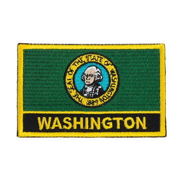 Washington Flag Embroidered Patch